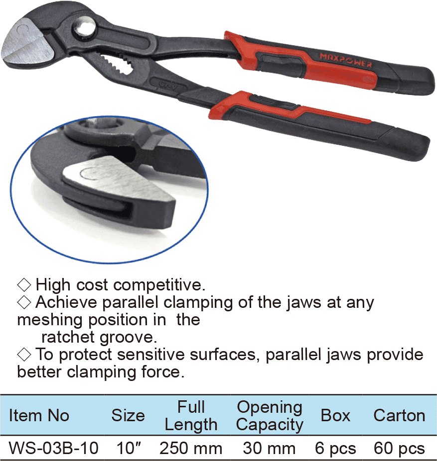 Groove Joint Pliers With Quick Release and Grab Function(圖1)