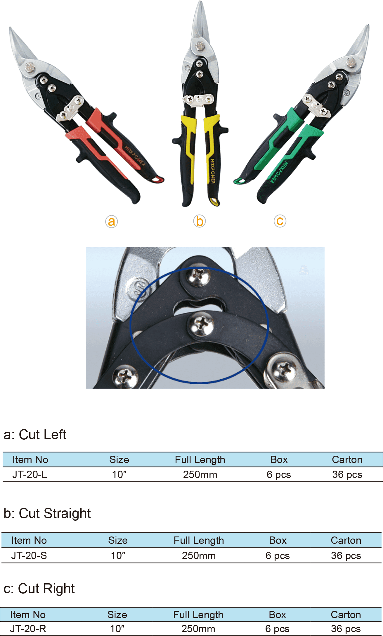 Aviation Snips, Laber Saving, Drop Forged Blades(圖1)