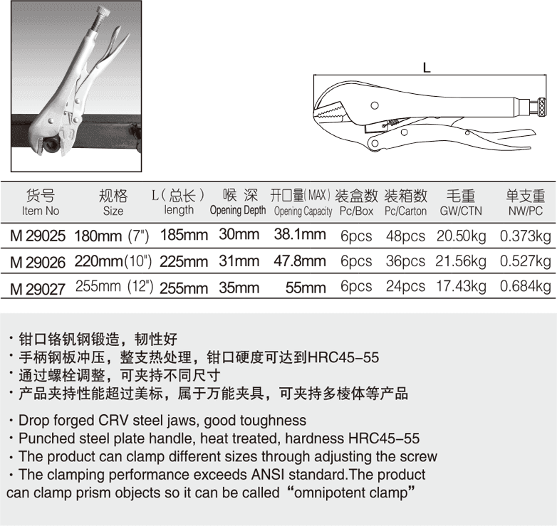 工業(yè)級(jí)直口大力鉗(圖1)