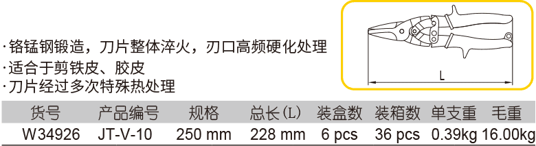 短直頭多功能航空剪(圖1)